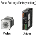 Pulse Input Type With RS-485 Communication (AZ Series only) Base Setting (Factory Setting) 