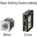 Pulse input type base setting (factory setting)